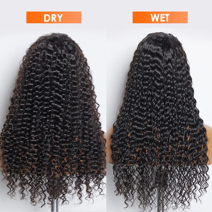 Indian Curly 13x6 Clueless Transparent lace frontal wig 150% density